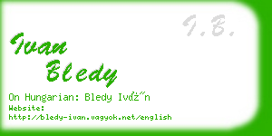 ivan bledy business card